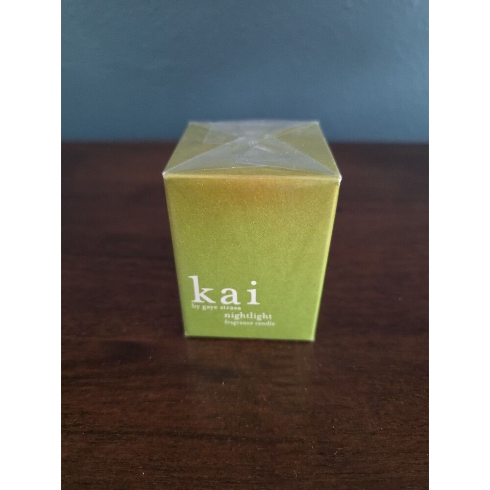 Kai NIGHTLIGHT Fragrance Candle 3 oz 18 Hour Burn time Gardenia Vegan NIB USA